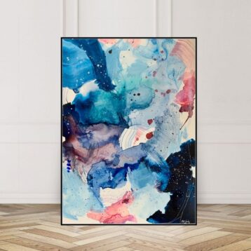 Give - Maleri på papir - A1 størrelse (59,4x84,1 cm)