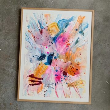 Two to Tango #2 - 67x86 cm - Egetræsramme