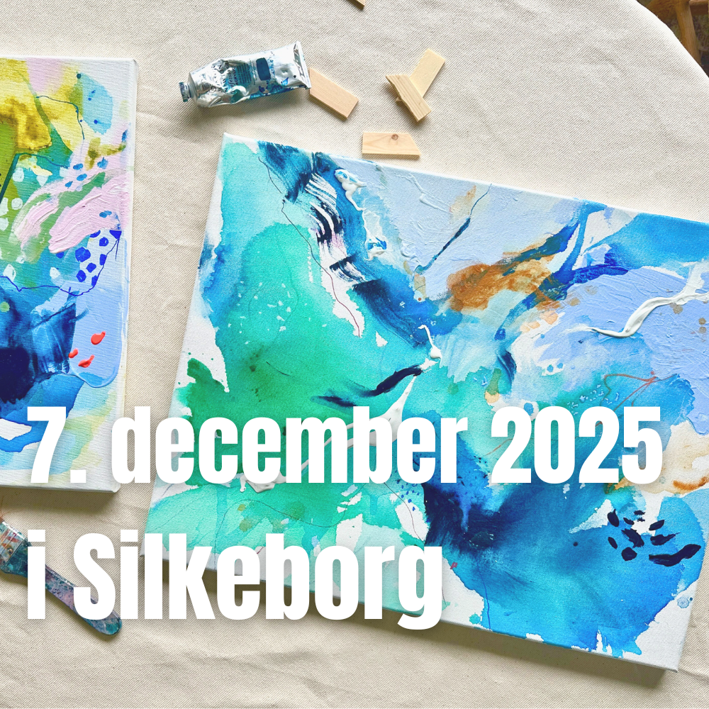 Malekursus d. 7. december 2025 kl. 9-16.30. i Silkeborg (inklusiv maling)