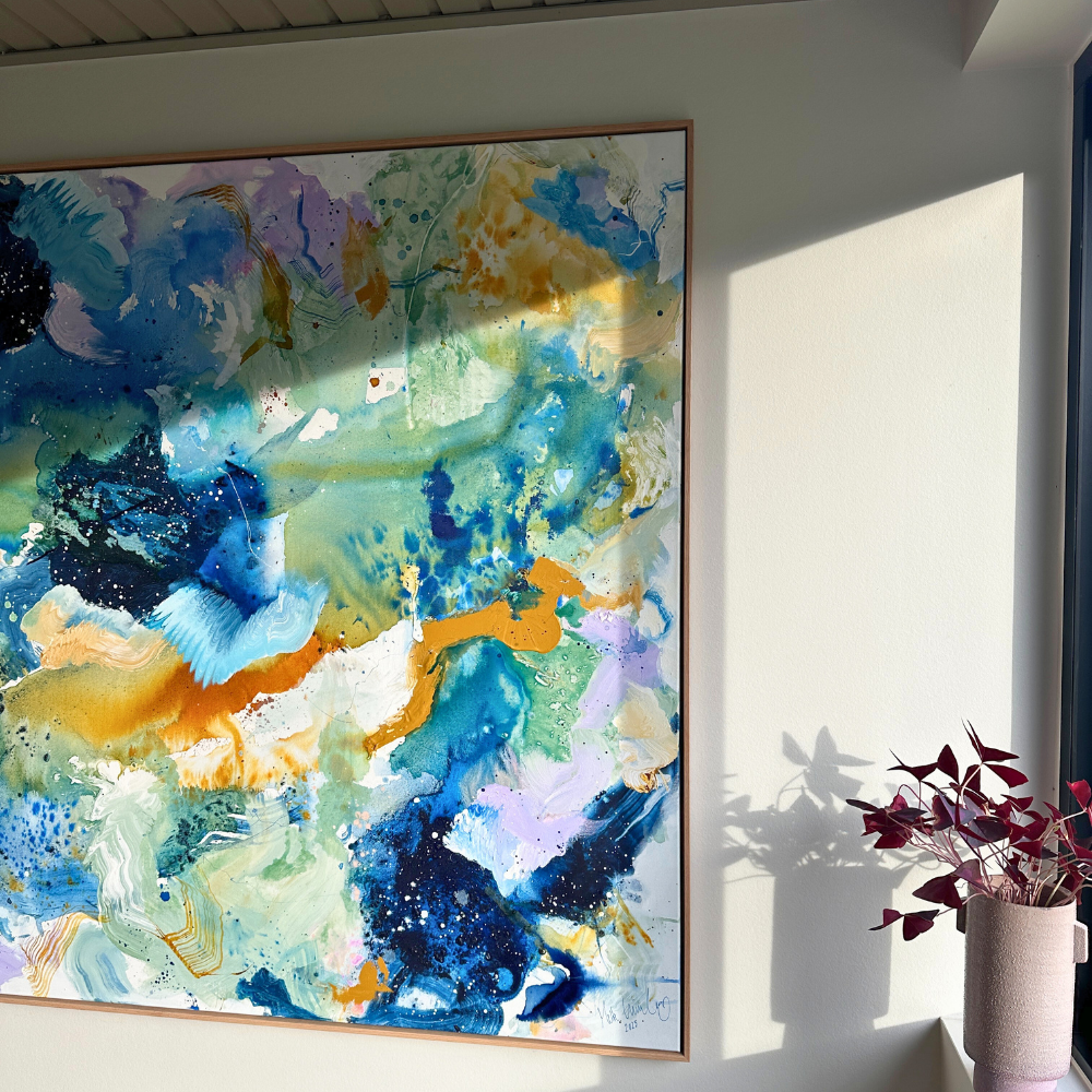 Panorama #1, i egetræsramme (140x140 cm) - Billede 15