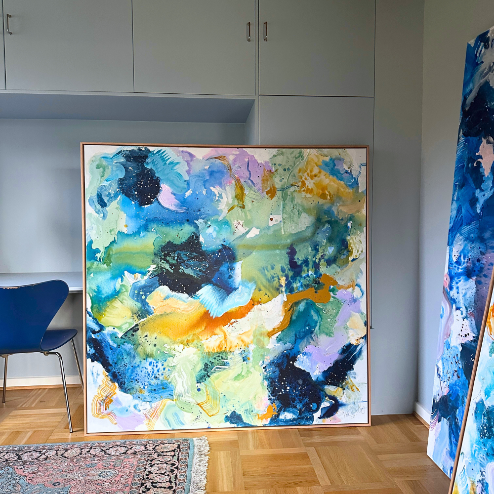 Panorama #1, i egetræsramme (140x140 cm) - Billede 18