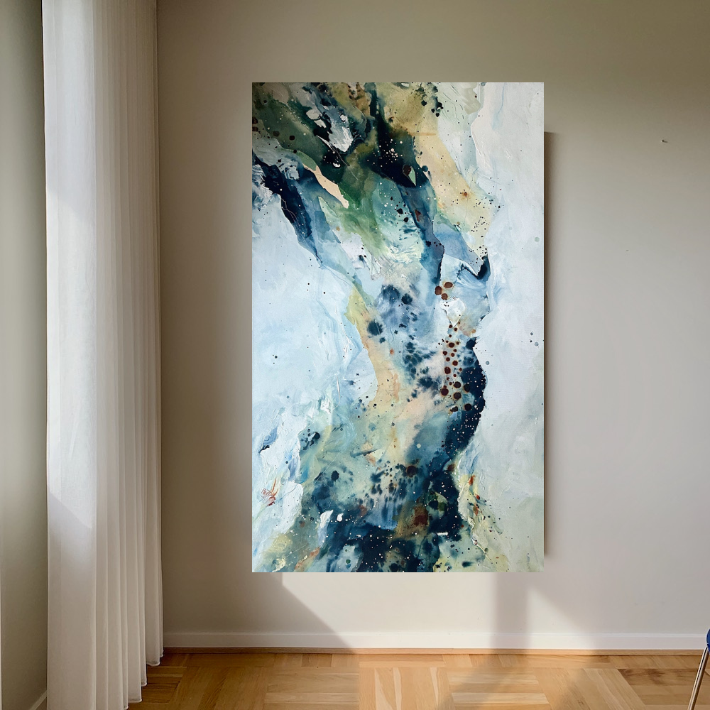 Soft #3 - 90x150 cm - i egetræsramme - Billede 21