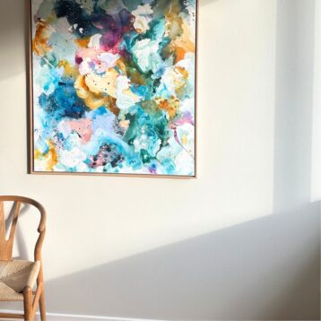 Panorama #5, i egetræs-ramme (90x120 cm)