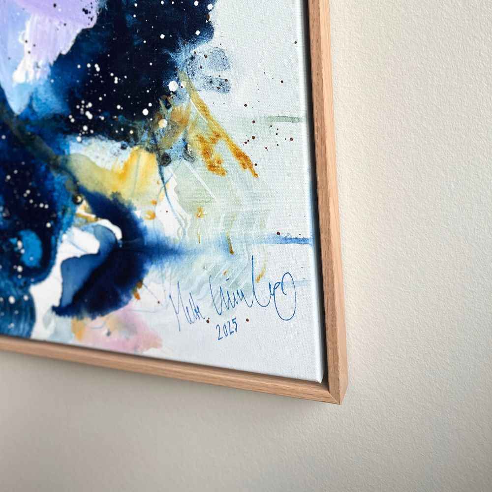 Panorama #1, i egetræsramme (140x140 cm) - Billede 7