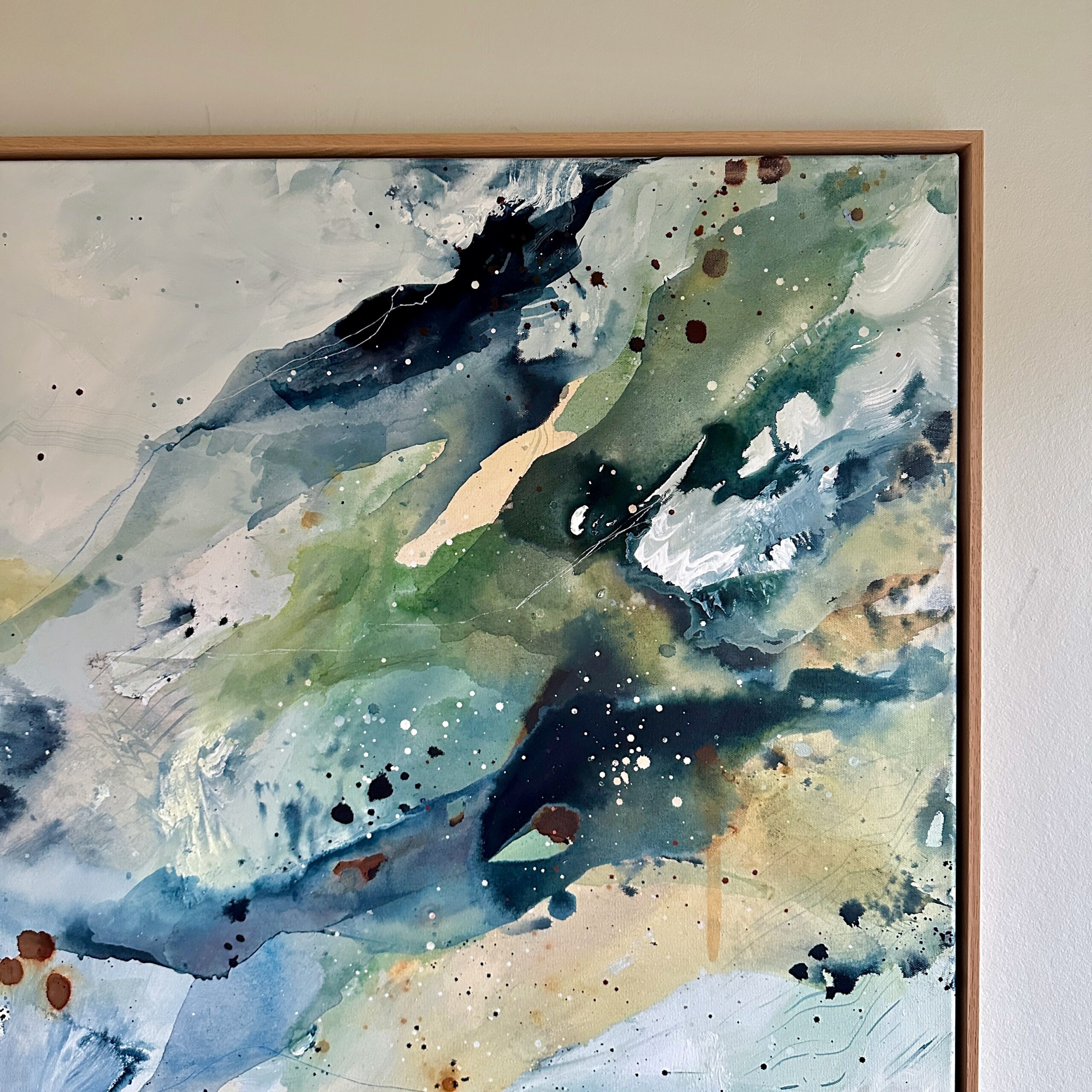 Soft #3 - 90x150 cm - i egetræsramme - Billede 3