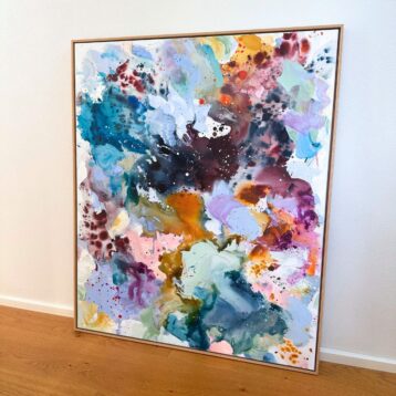 Panorama #2, i egetræs-ramme (100x120 cm)