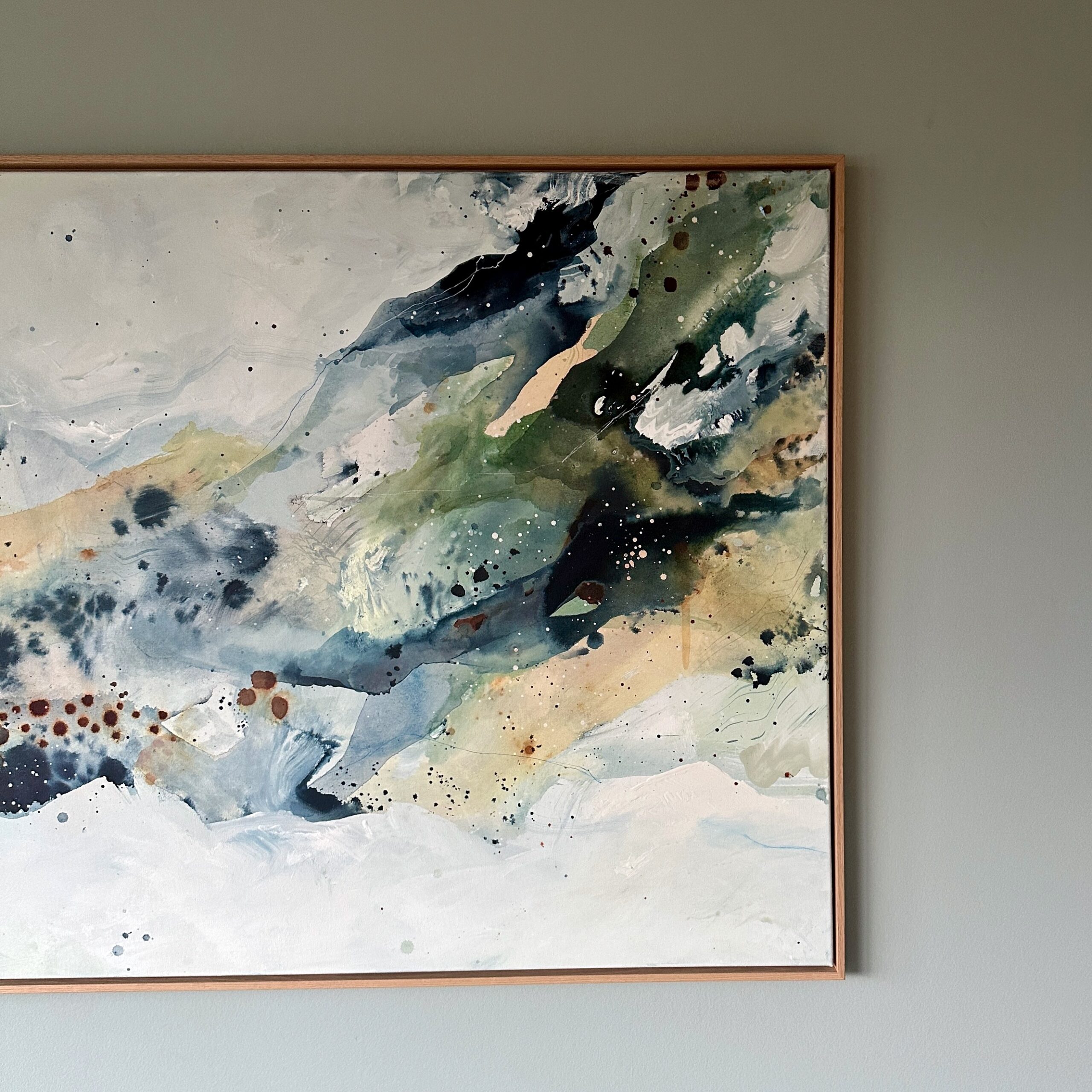 Soft #3 - 90x150 cm - i egetræsramme - Billede 6