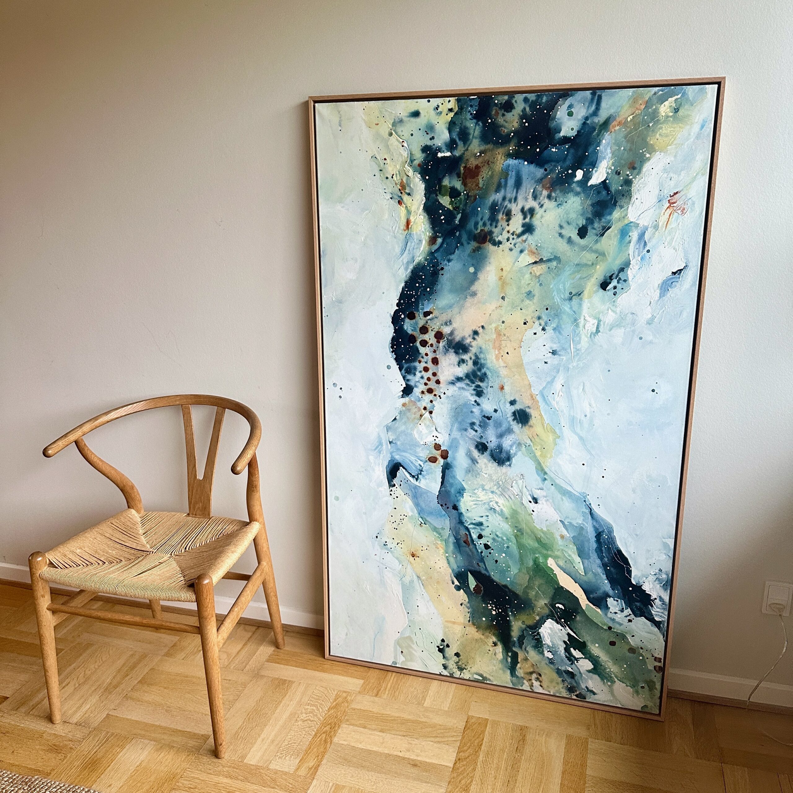 Soft #3 - 90x150 cm - i egetræsramme