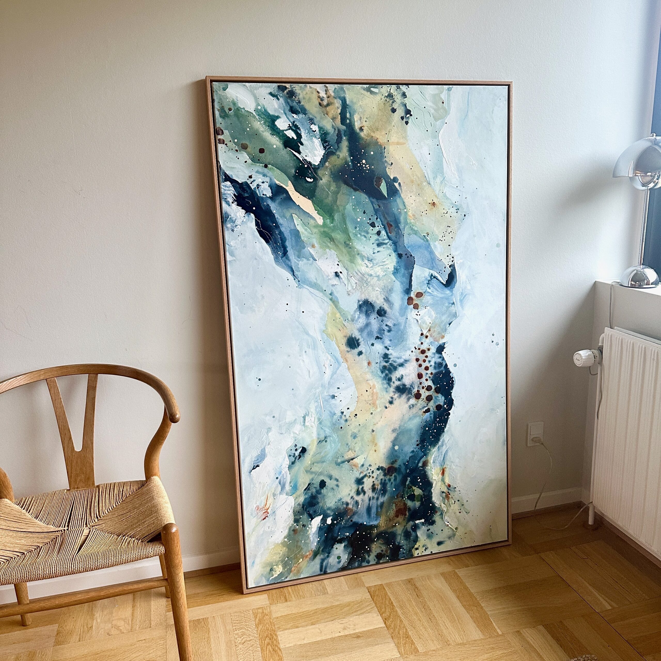 Soft #3 - 90x150 cm - i egetræsramme - Billede 8