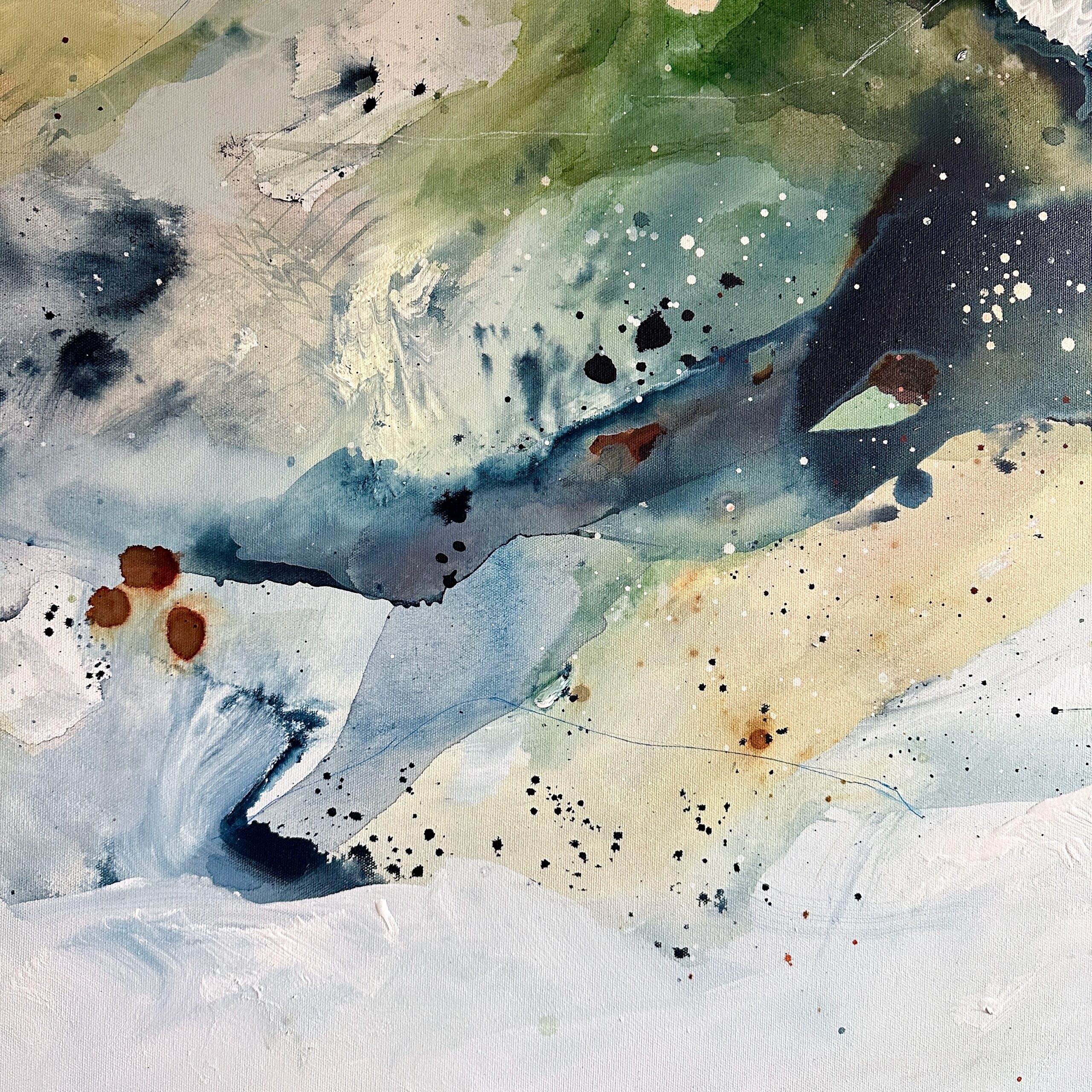 Soft #3 - 90x150 cm - i egetræsramme - Billede 9