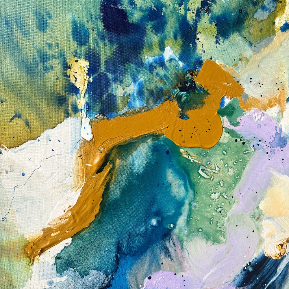 Panorama #1, i egetræsramme (140x140 cm) - Billede 5