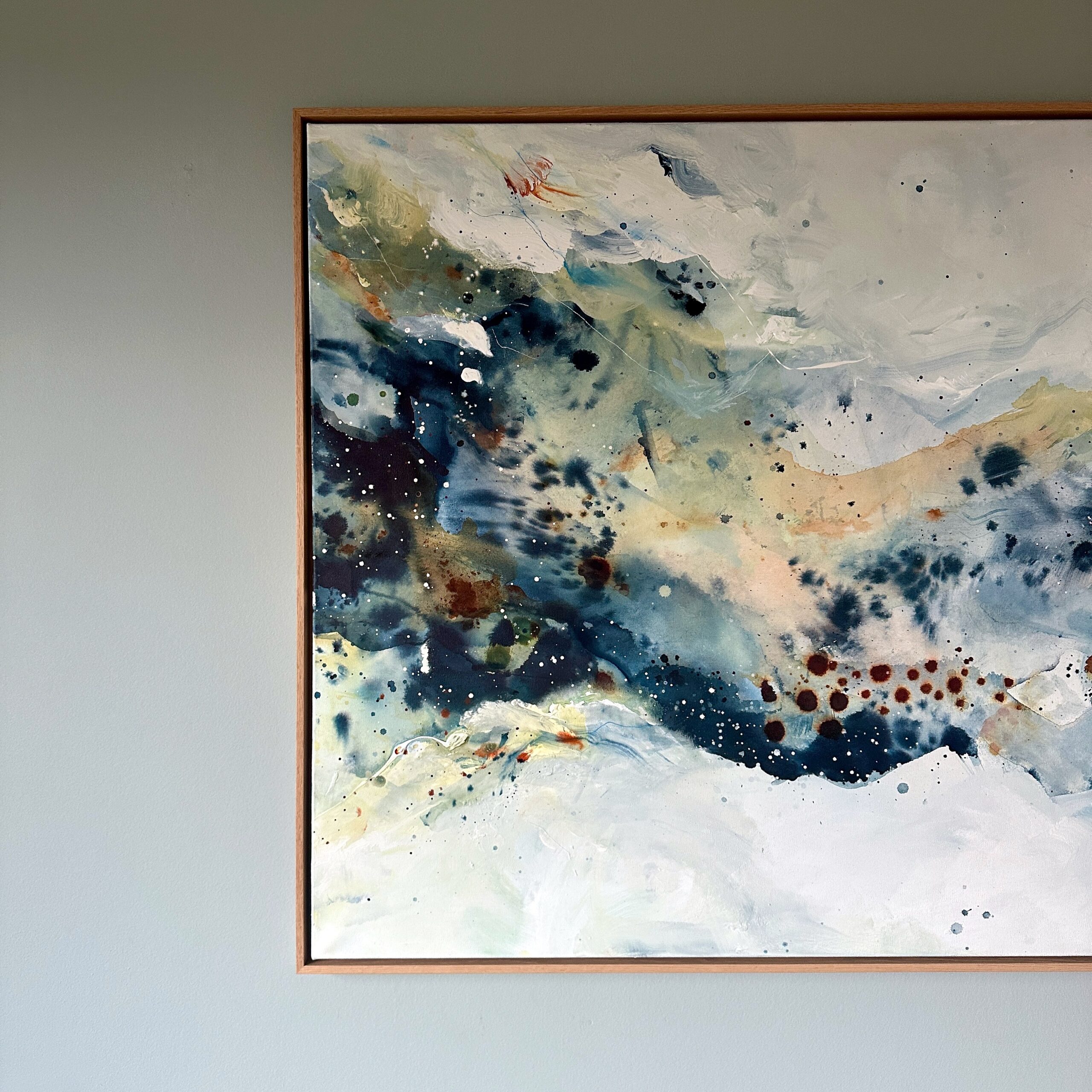 Soft #3 - 90x150 cm - i egetræsramme - Billede 11