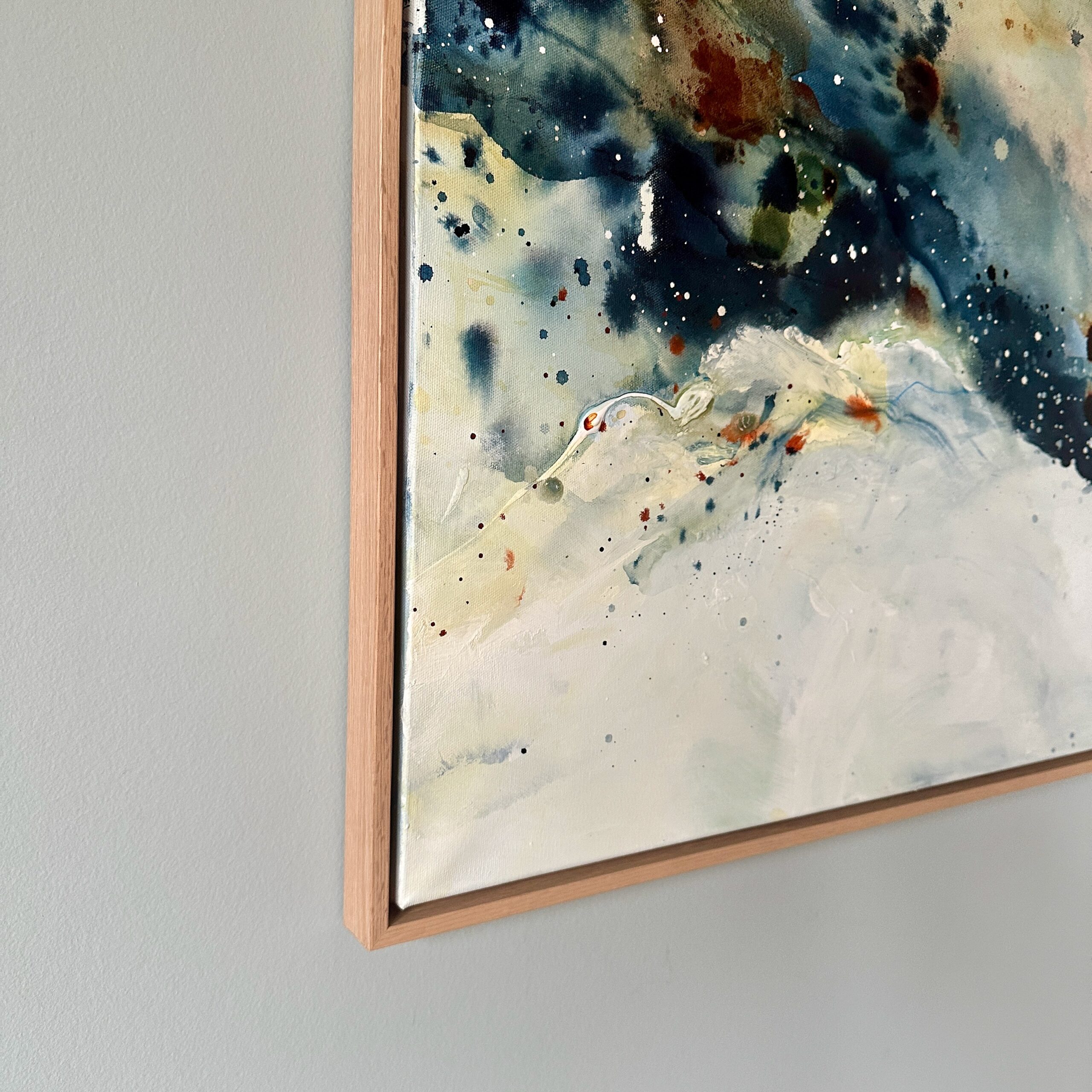 Soft #3 - 90x150 cm - i egetræsramme - Billede 13