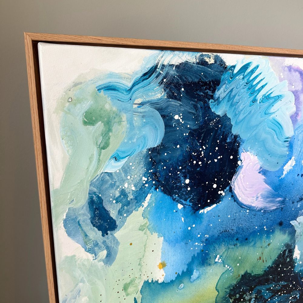 Panorama #1, i egetræsramme (140x140 cm) - Billede 6