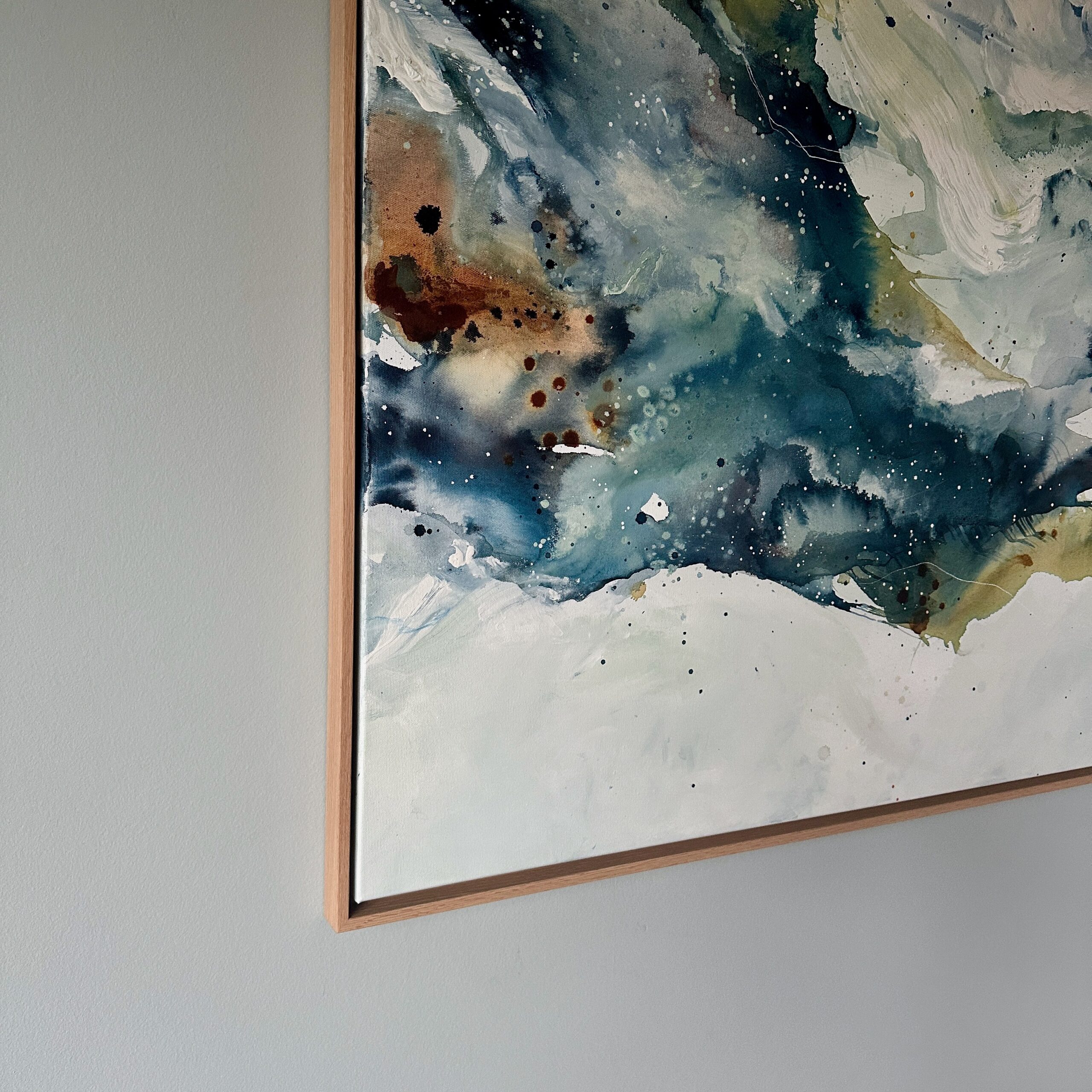 Soft #3 - 90x150 cm - i egetræsramme - Billede 14