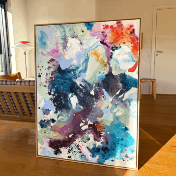 Panorama #3, i egetræs-ramme (90x120 cm)