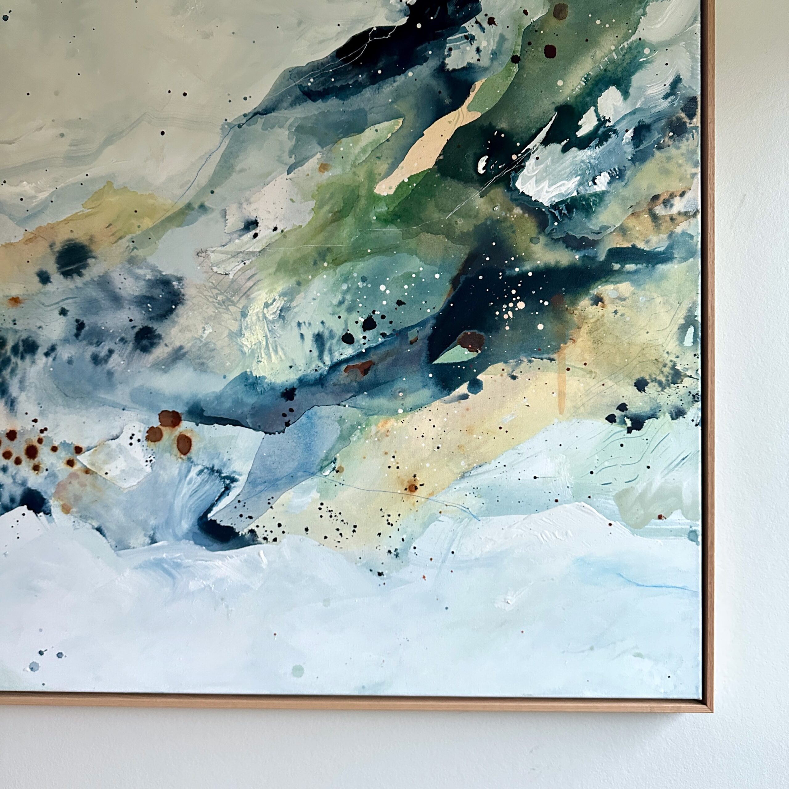 Soft #3 - 90x150 cm - i egetræsramme - Billede 17