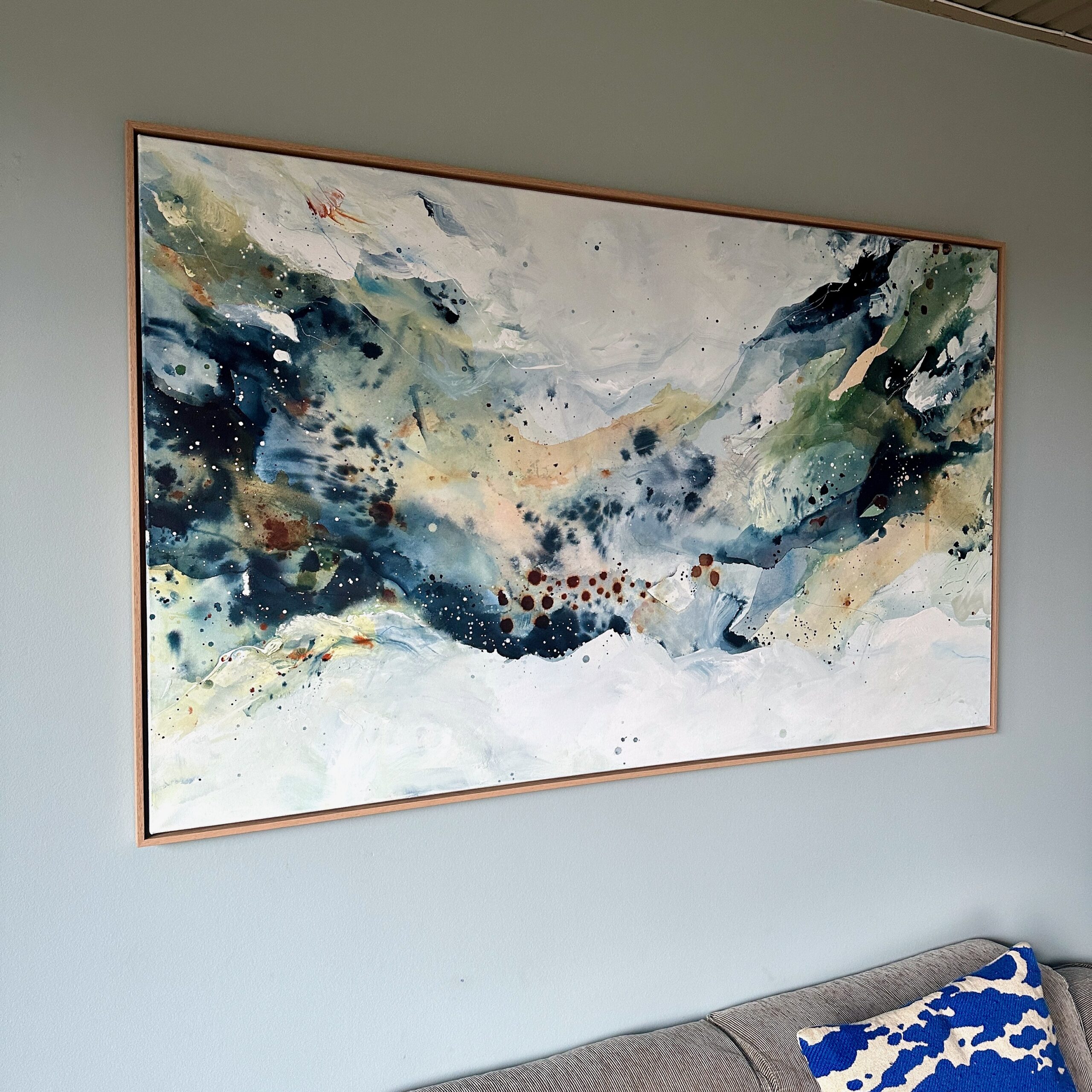 Soft #3 - 90x150 cm - i egetræsramme - Billede 18