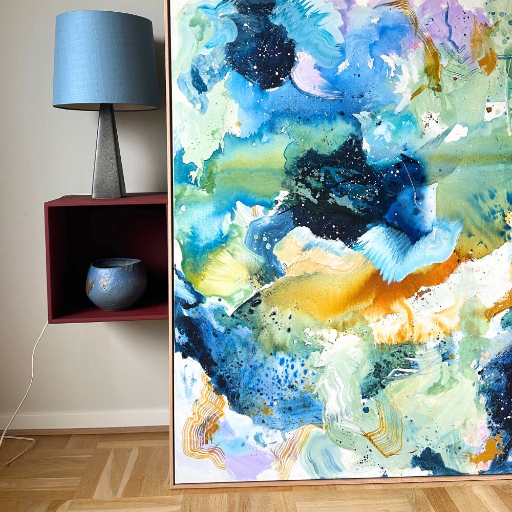 Panorama #1, i egetræsramme (140x140 cm) - Billede 8