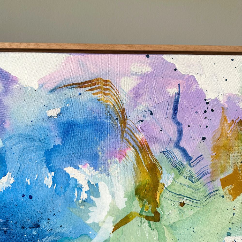 Panorama #1, i egetræsramme (140x140 cm) - Billede 11