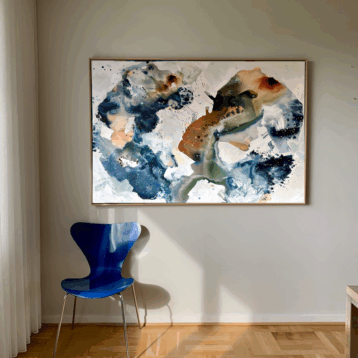 Soft #6 - 100x150 cm - i egetræsramme