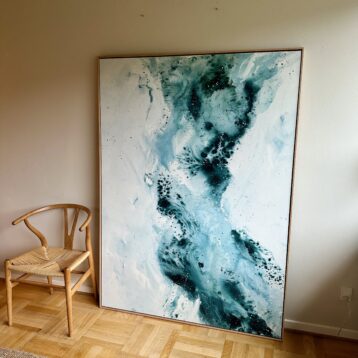 Soft #5 - 130x180 cm - i egetræsramme