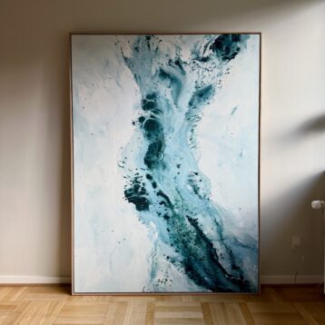 Soft #4 - 130x180 cm - i egetræsramme