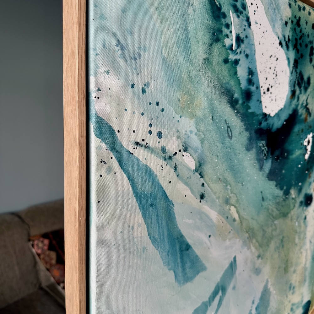 RESERVERET: Soft #8 - 100x150 cm - i ramme - Billede 5