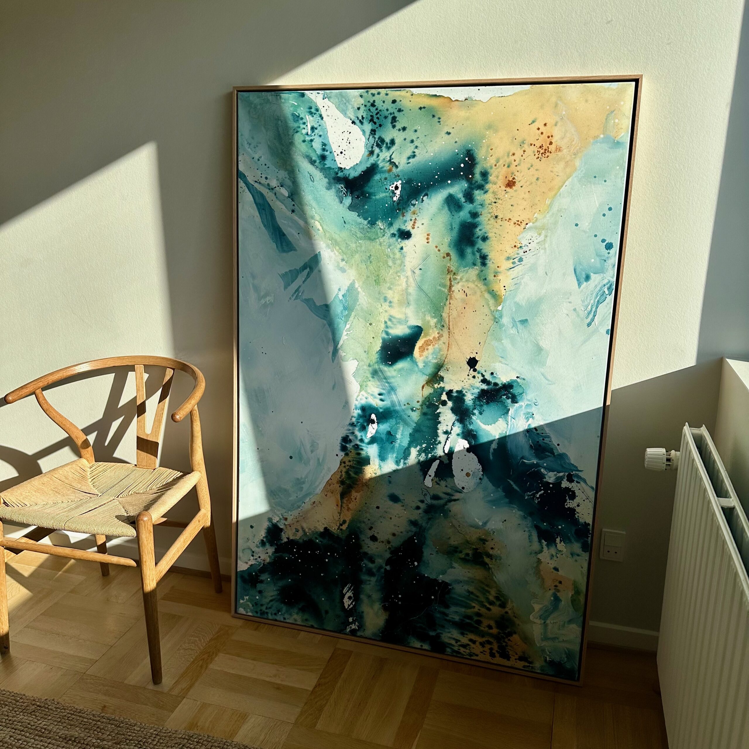 RESERVERET: Soft #8 - 100x150 cm - i ramme - Billede 4