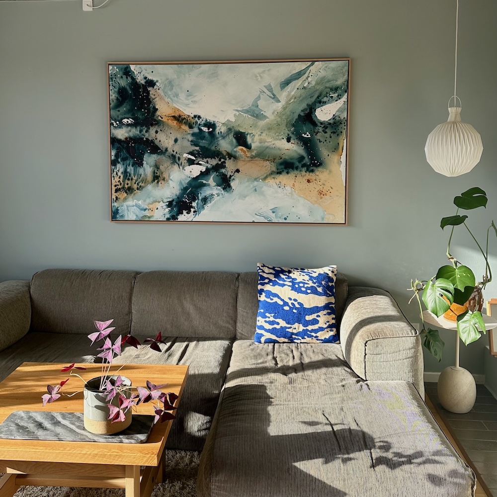 RESERVERET: Soft #8 - 100x150 cm - i ramme - Billede 7