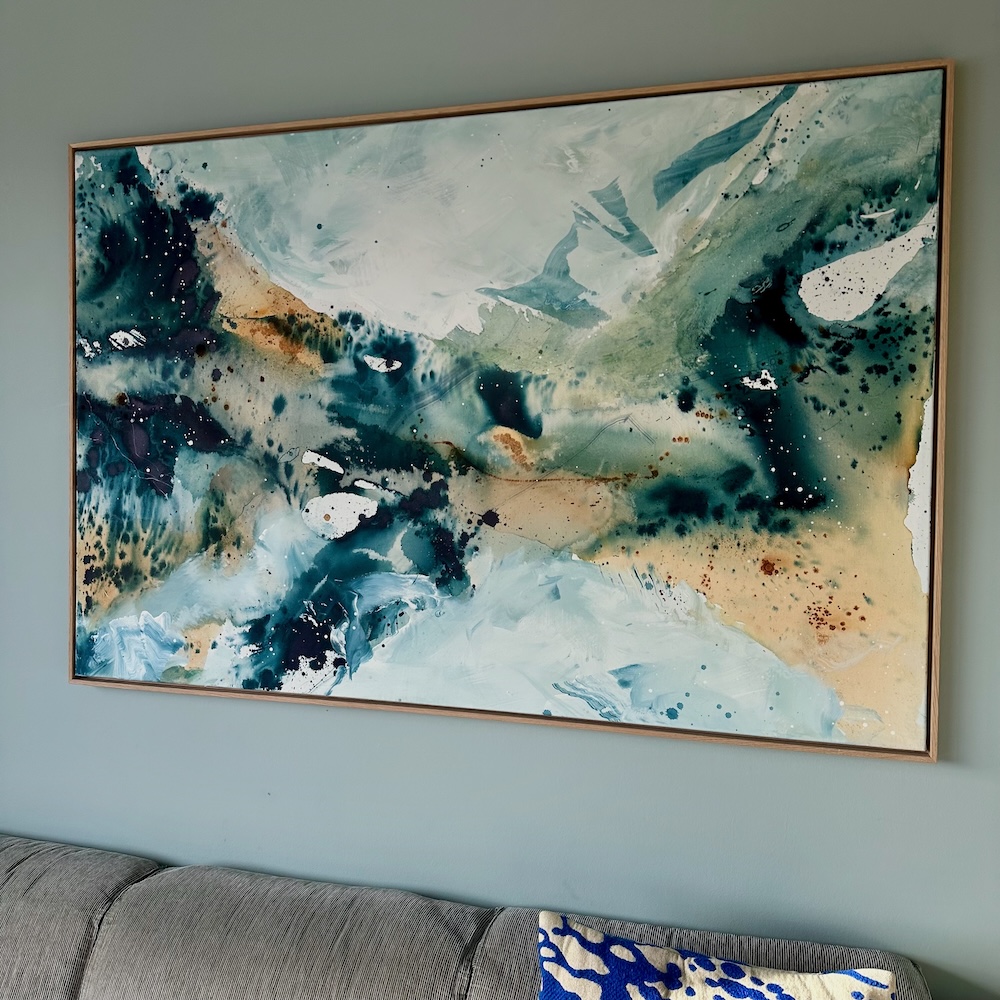 RESERVERET: Soft #8 - 100x150 cm - i ramme - Billede 8