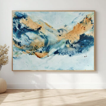 Soft #7 - 130x180 cm - i egetræsramme