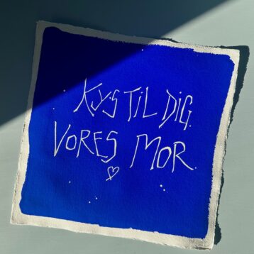 Kys til dig. Vores Mor - originalt papirværk - 30x30 cm